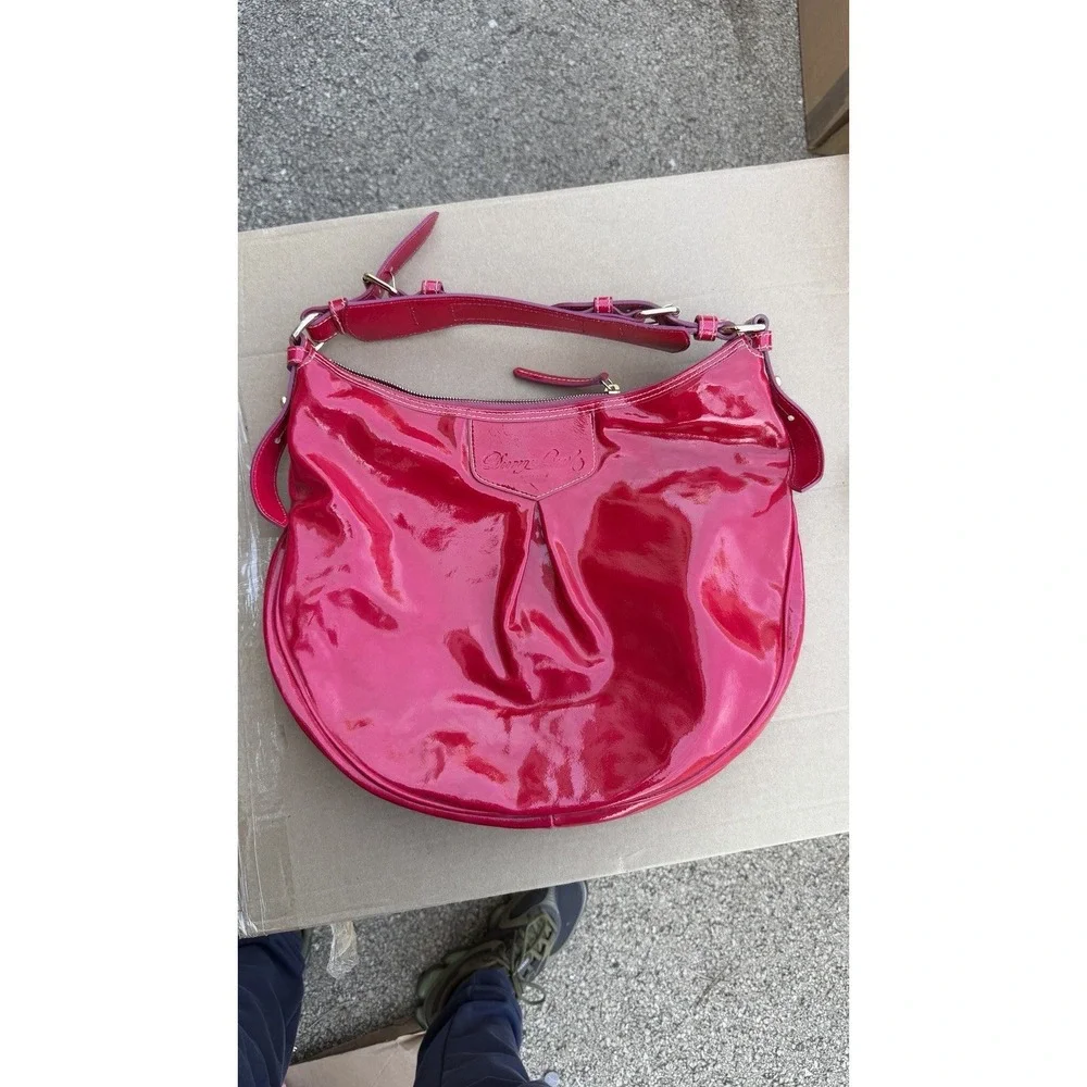 Dooney‎ & Bourke Pink Patent Leather Hobo Shoulder Bag PH360 MJ